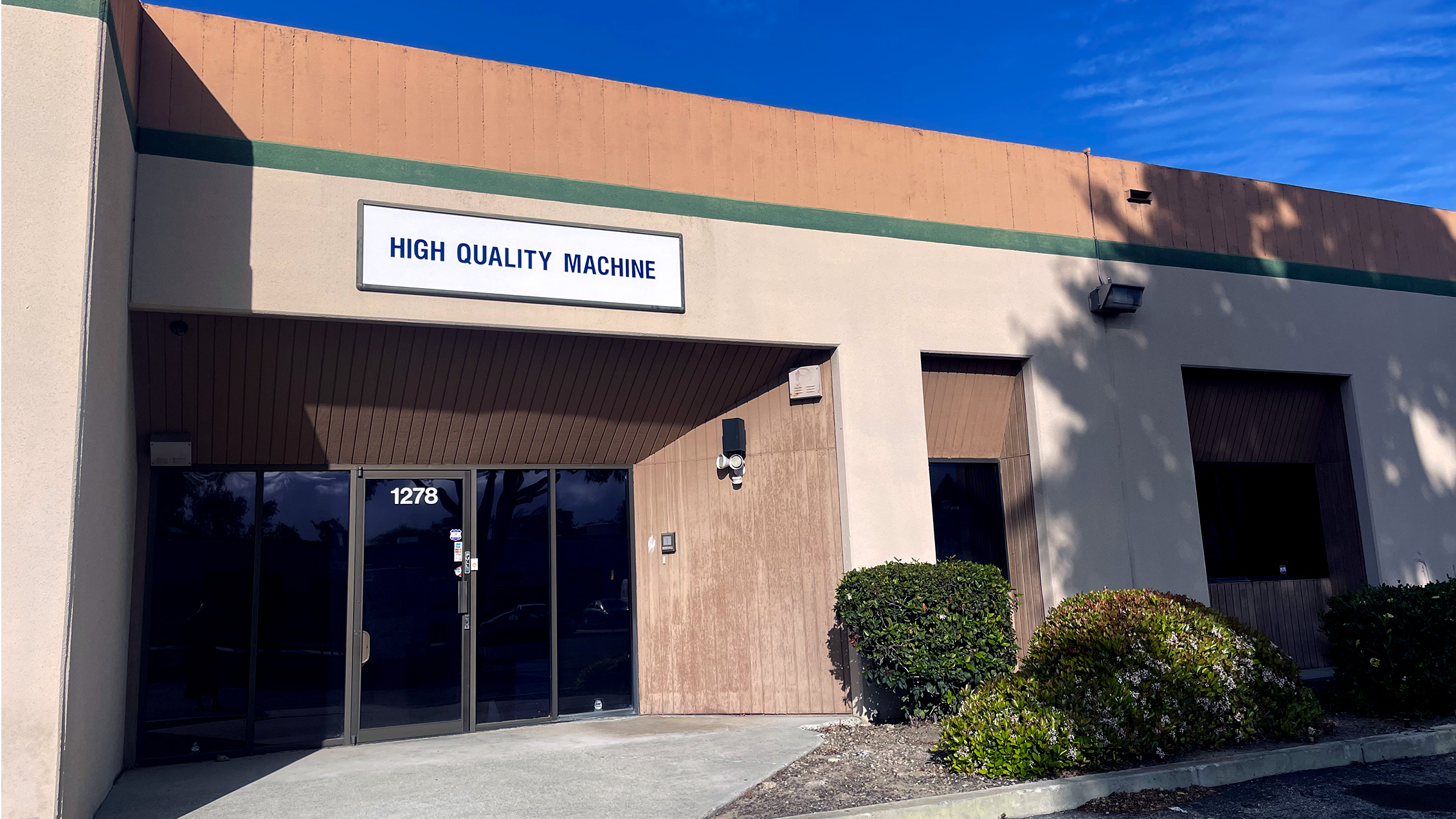 front door of high quality machine building